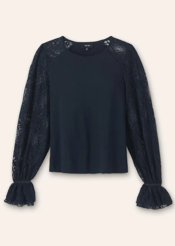 Antique Lace Sleeve Layering Top