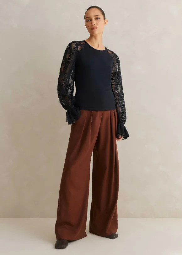 Antique Lace Sleeve Layering Top