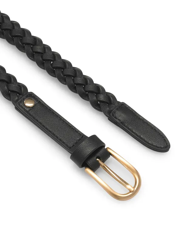 Arrow Hand-Plaited Leather Belt