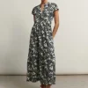 Aster Print Tiered Maxi Dress