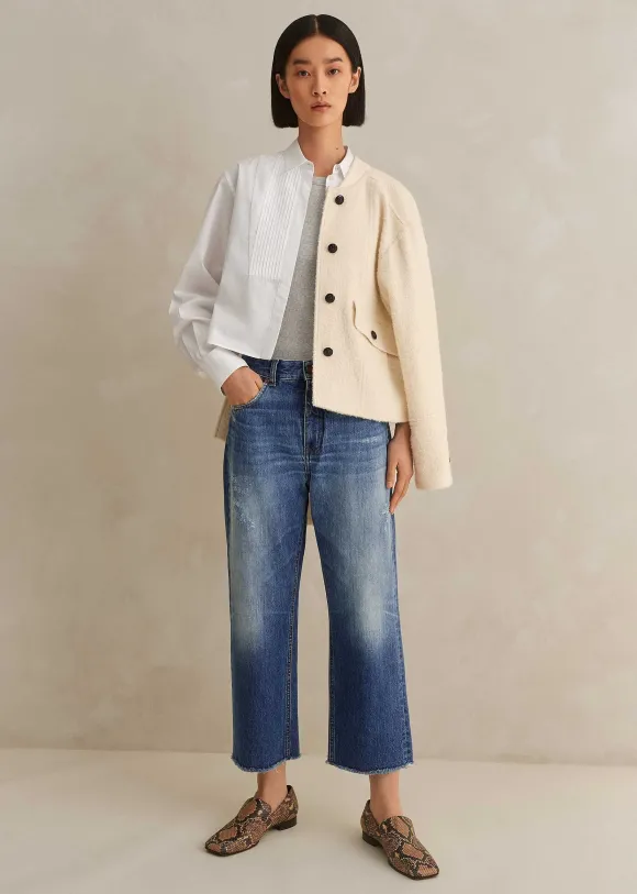 Authentic Distressed Relaxed Straight Jean