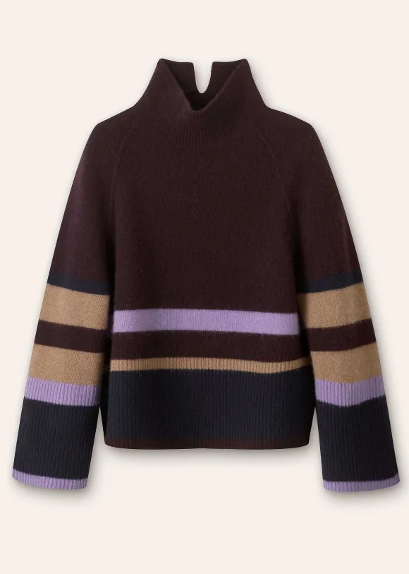 Boiled Cashmere Relaxed Stripe Jumper