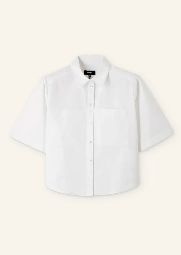 Boxy Cargo Crop Shirt