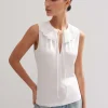 Broderie Bib Sleeveless Layering Tank