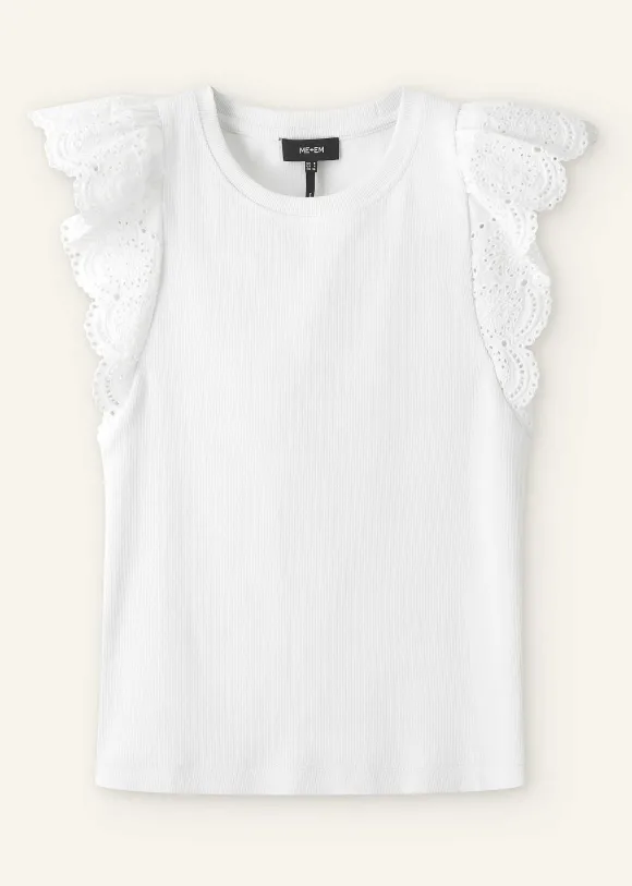 Broderie Trim Tank Top