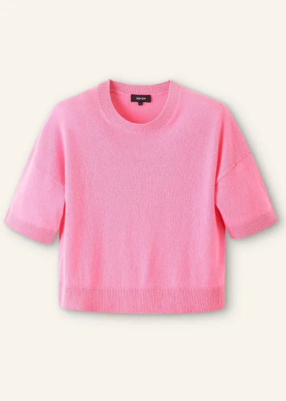 Cashmere Relaxed Crop Tee