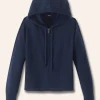 Cashmere Relaxed Fit Box Zip Hoody