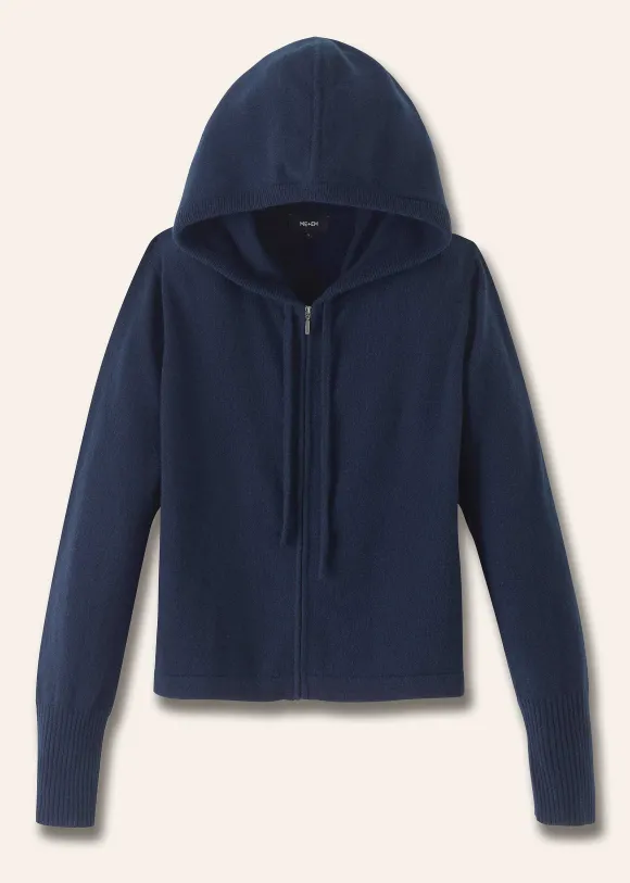 Cashmere Relaxed Fit Box Zip Hoody