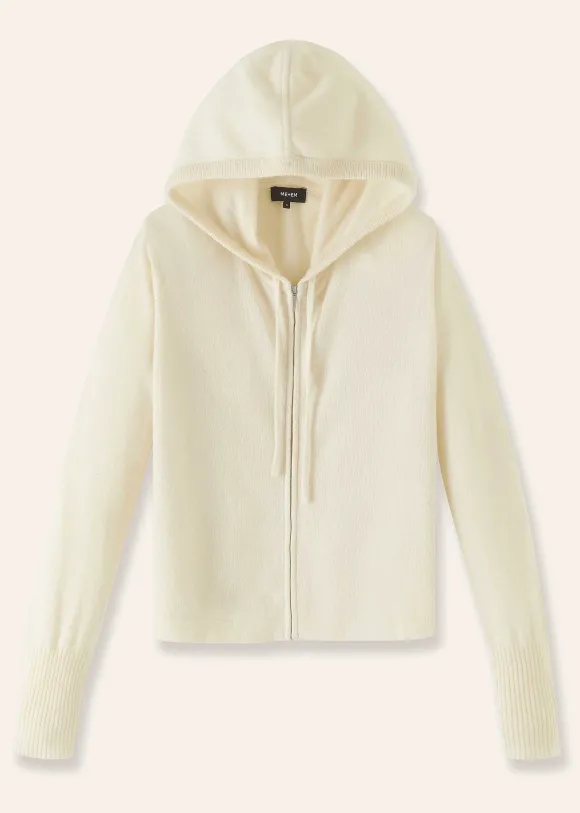 Cashmere Relaxed Fit Box Zip Hoody