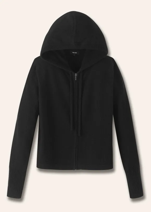 Cashmere Relaxed Fit Box Zip Hoody
