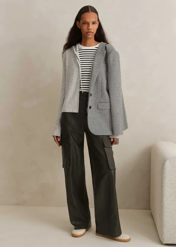 Cashmere Relaxed Fit Box Zip Hoody