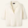 Cashmere Relaxed Polo Shirt