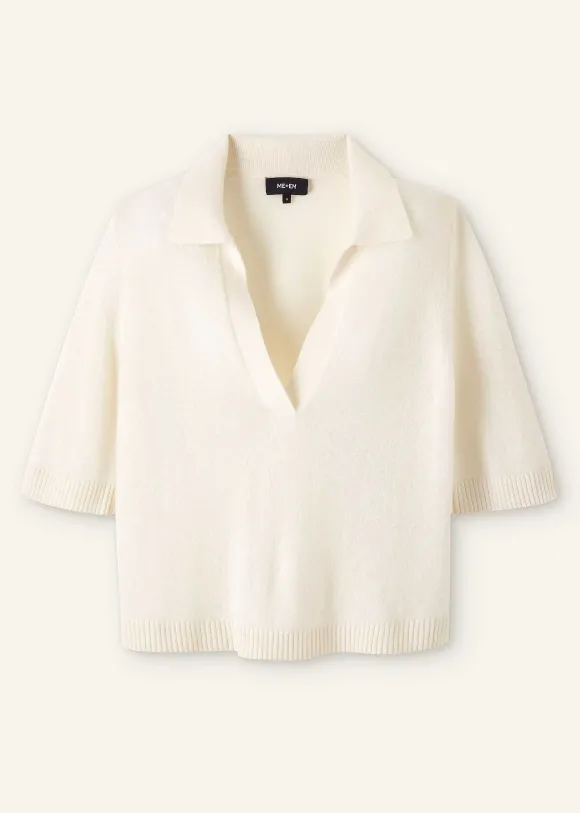 Cashmere Relaxed Polo Shirt