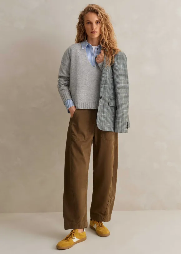 Cashmere Relaxed V-Neck Jumper