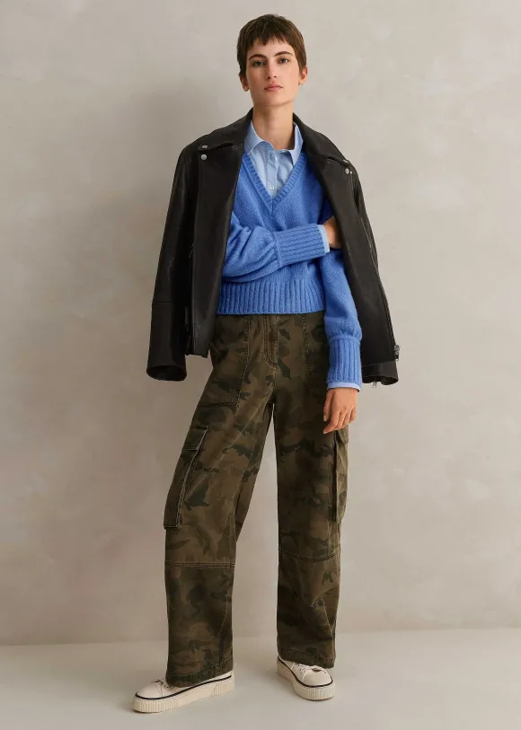 Cashmere Silk V-Neck Jumper
