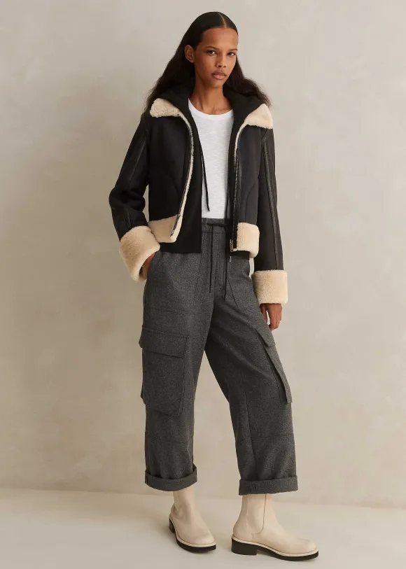 Cashmere Sleeveless Relaxed Zip Hoody