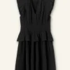 Cheesecloth Fit And Flare Short Dress