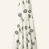 Cheesecloth Modern Daisy Print Maxi Dress