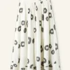 Cheesecloth Modern Daisy Print Maxi Skirt