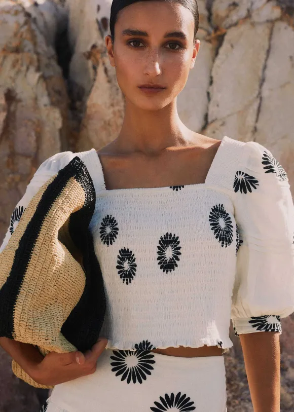 Cheesecloth Modern Daisy Print Co-Ord