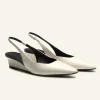 Chisel Toe Wedge Slingback