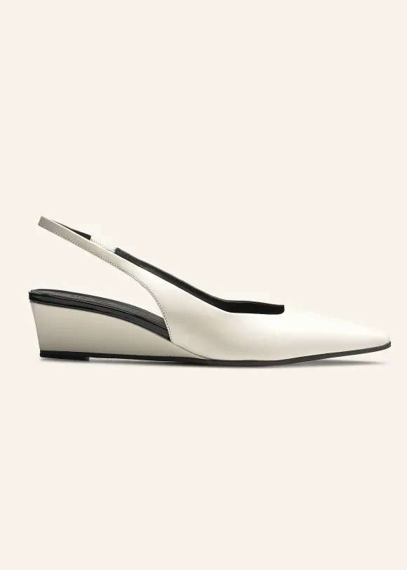 Chisel Toe Wedge Slingback