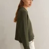 Chunky Cotton Curved Hem Jumper