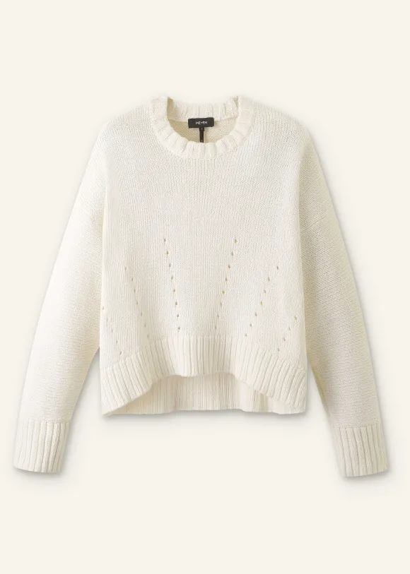 Chunky Cotton Curved Hem Jumper