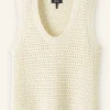 Chunky Cotton Open Stitch Vest