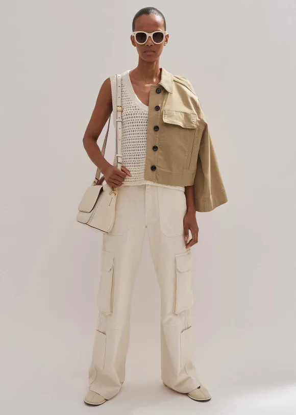 Chunky Cotton Open Stitch Vest