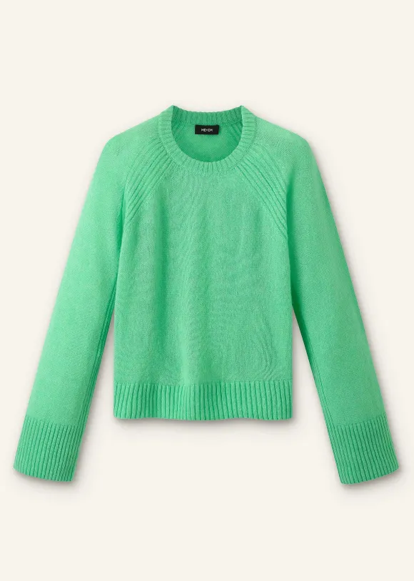 Cloud-Soft Merino Cashmere Silk Cropped Box Jumper