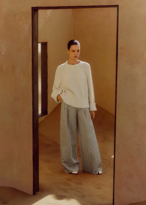 Cotton Boucl Relaxed Jumper