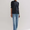 Cotton Broderie Highneck Top