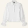Cotton Broderie Layering Shirt