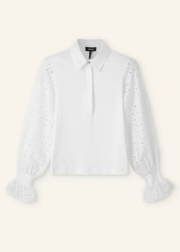 Cotton Broderie Layering Shirt