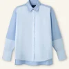 Cotton Colour Block Oversized Shirt