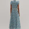 Cotton English Garden Print Maxi Dress