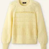 Cotton Lace Stitch Raglan Sleeve Jumper