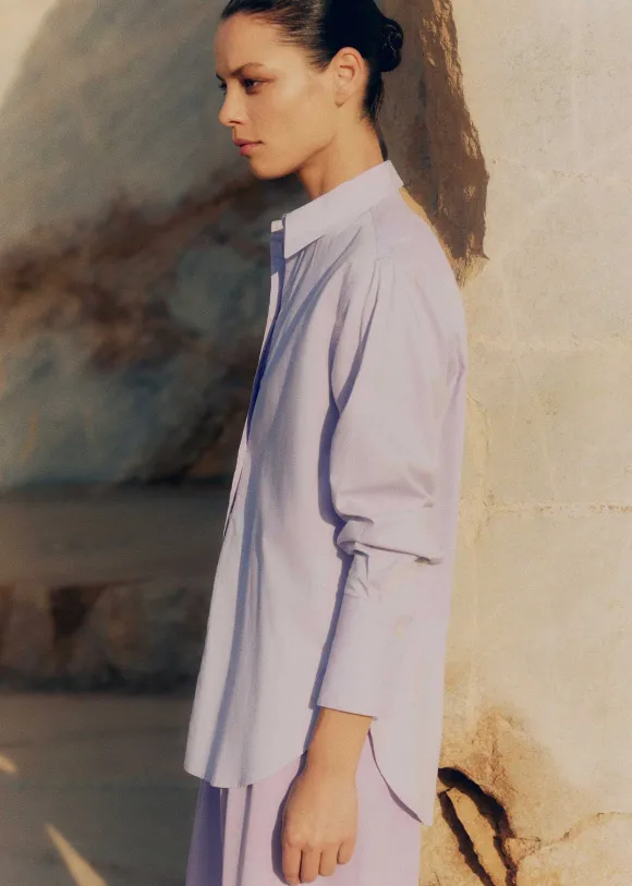 Cotton Oversized Boyfriend Shirt