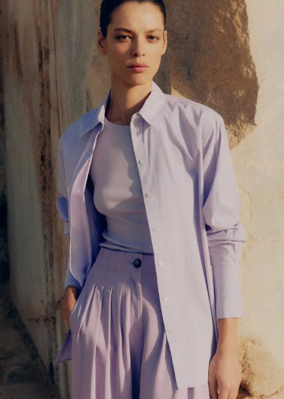 Cotton Oversized Boyfriend Shirt