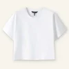 Cotton Oversized Crop Tee