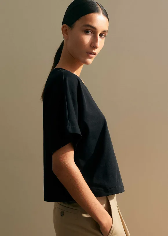 Cotton Oversized Crop Tee