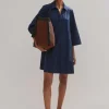 Cotton Poplin Swing Dress + Belt