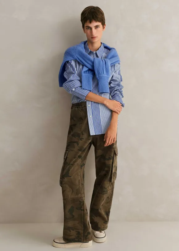 Cotton Stripe Oversized Shirt