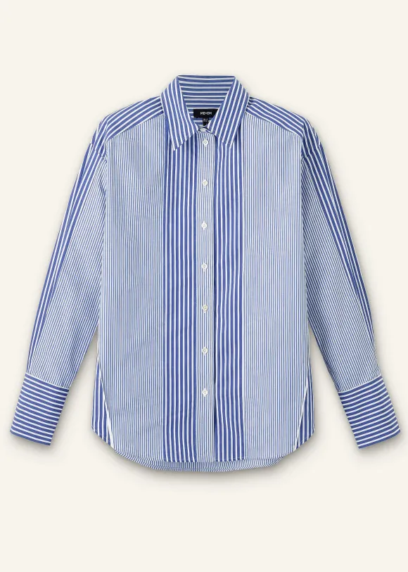 Cotton Stripe Oversized Shirt
