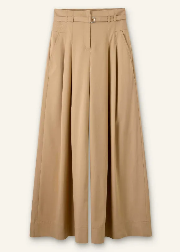 Cotton Super High-Waisted Trouser + Belt