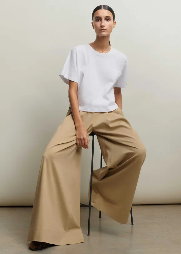 Cotton Super High-Waisted Trouser + Belt