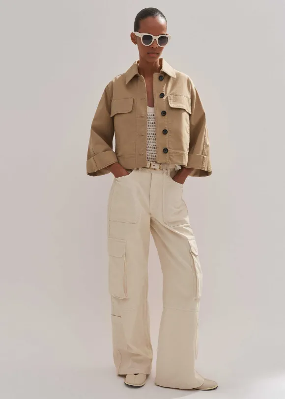 Cotton Twill Casual Swing Jacket