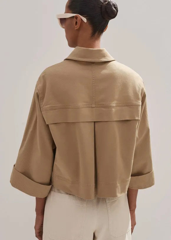 Cotton Twill Casual Swing Jacket