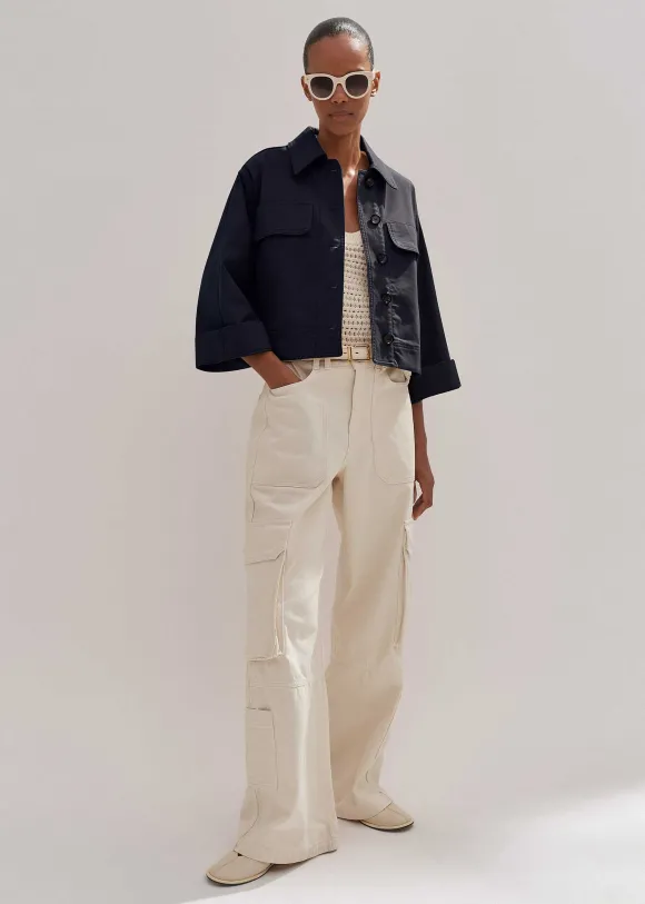 Cotton Twill Casual Swing Jacket